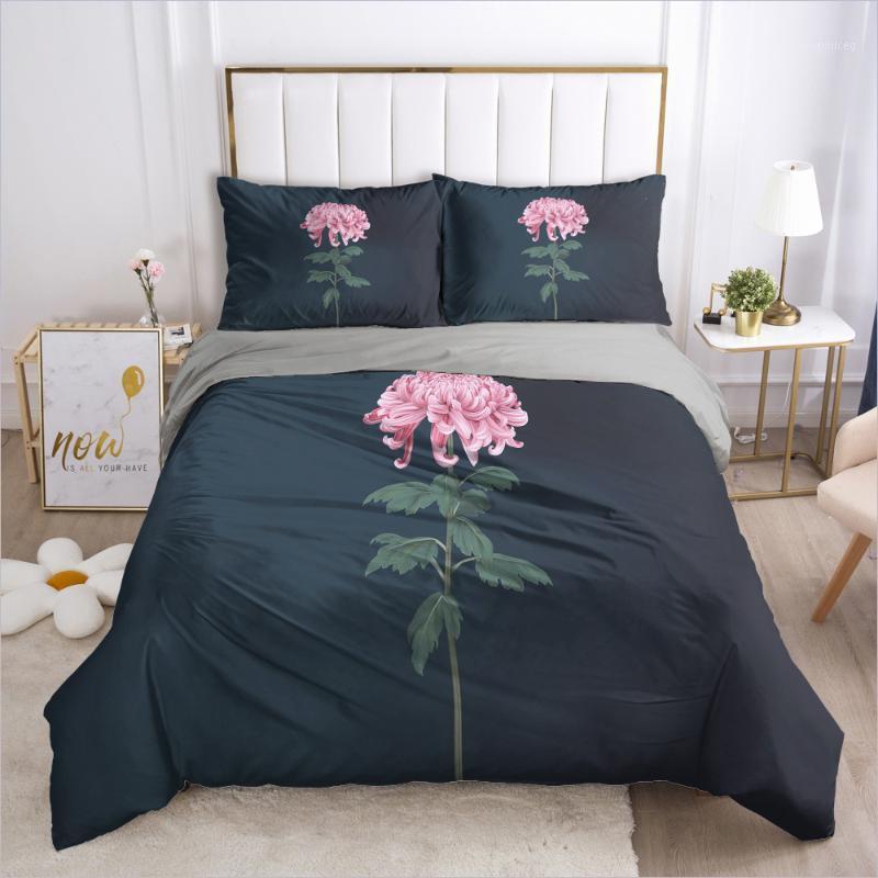 

3D Bedding Set Europe Single Duvet Cover Set 2-3PCS Quilt Case Pillowcases Nordic Black Bed Customize any size design1, Minimalist 013-black