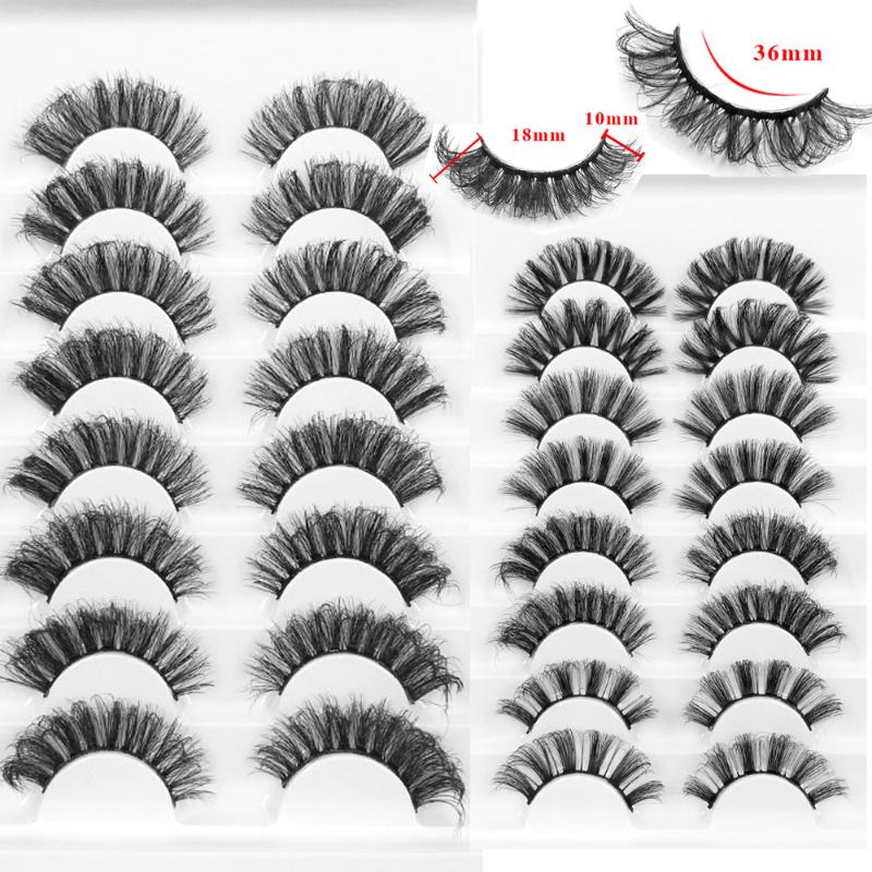 

NEW5/8 Pairs 3D Mink Lashes 18mm Dramatic Volume Eyelashes Mink Natural Long Silk Eyelashes Beauty Makeup Eyelash Extension Tool