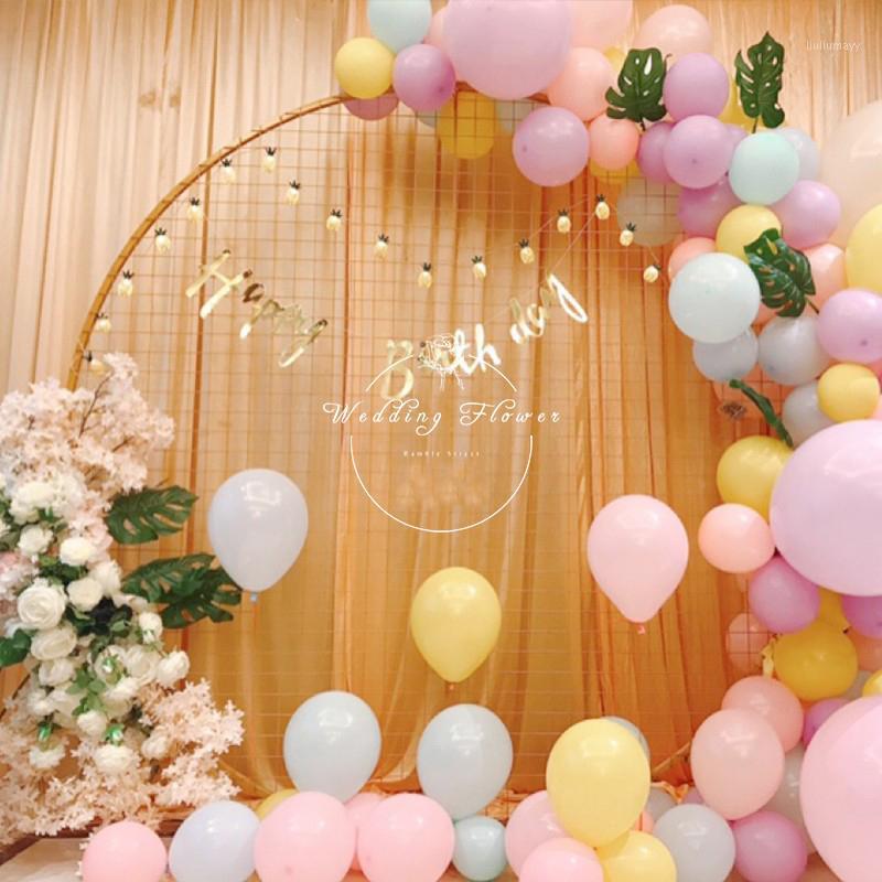 

European artificial flowers arch flower Grid Mesh wedding background flower wall customize wrought iron wedding props decorative1, 02