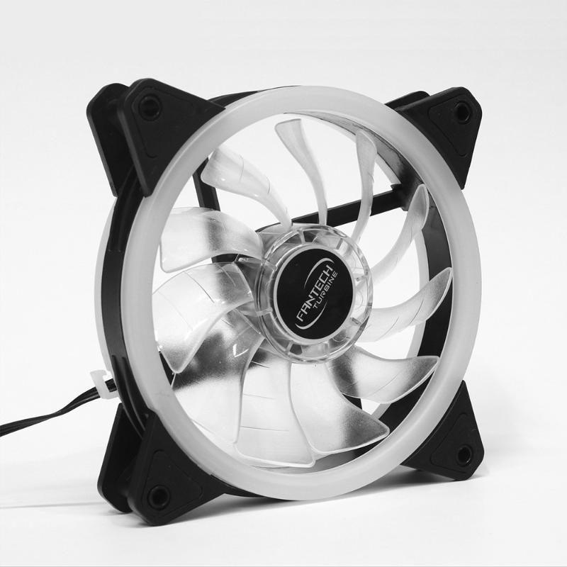 

FC-124 PC Desktop Tower Computer Fan Case Cooling Fan Unit Colorful LED 6M3 Drop Shipping