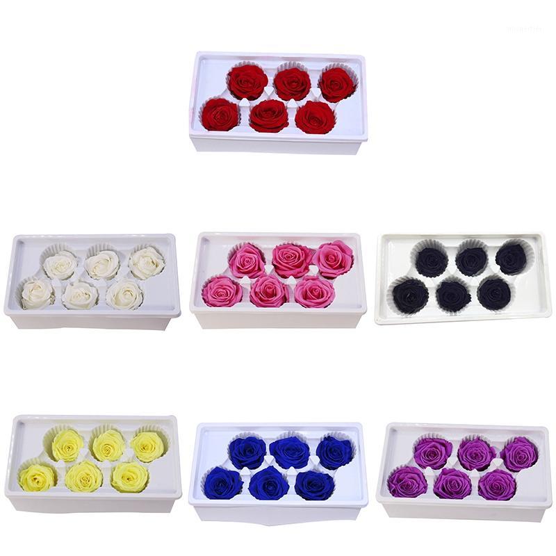 

Eternal Roses Heads,Real Natural Fresh Preserved Rose,Forever Rose,Immortal Flower Material White1, White