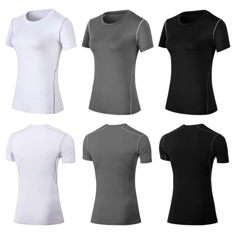 

Women Tight-fitting Stretch Fitness Wicking Breathable Short Sleeve Loose Yoga Running Workout Activewear Comfort T-shirt1