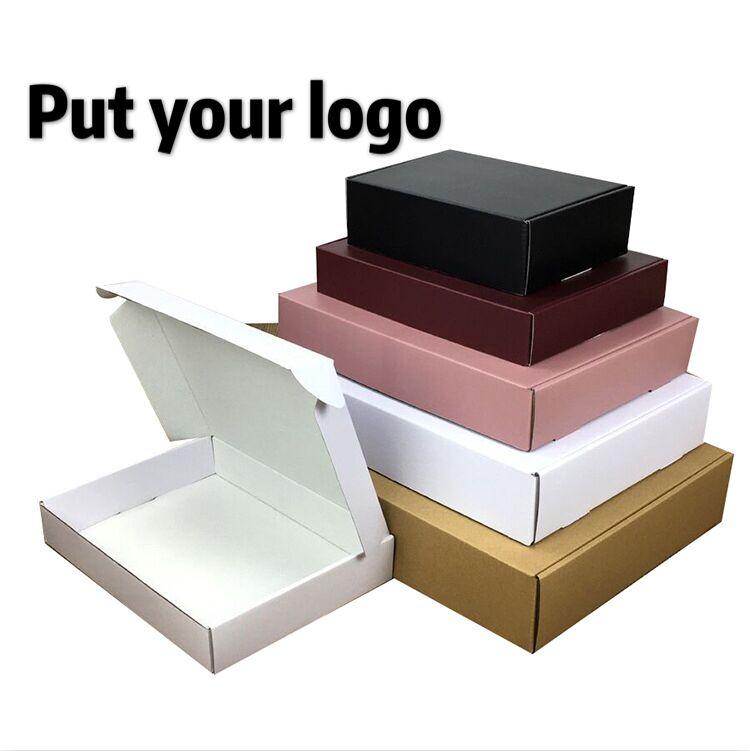 

50pcs paper box White Black Kraft box for packaging Brown handmade gift soap paper boxes candy gift