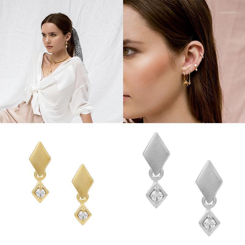 

Aide Luxury 925 Sterling Silver Punk Mujer Pendientes Stud Earrings For Lovers' Couples Anniversary Wedding Party Long Earring1