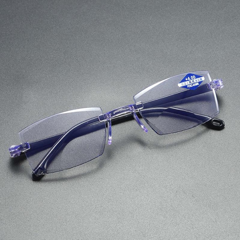 

Ultralight Randloze Leesbril Anti Blauw Licht Straling Computer Presbyopie Lezers Spectacleso Lezer Bril