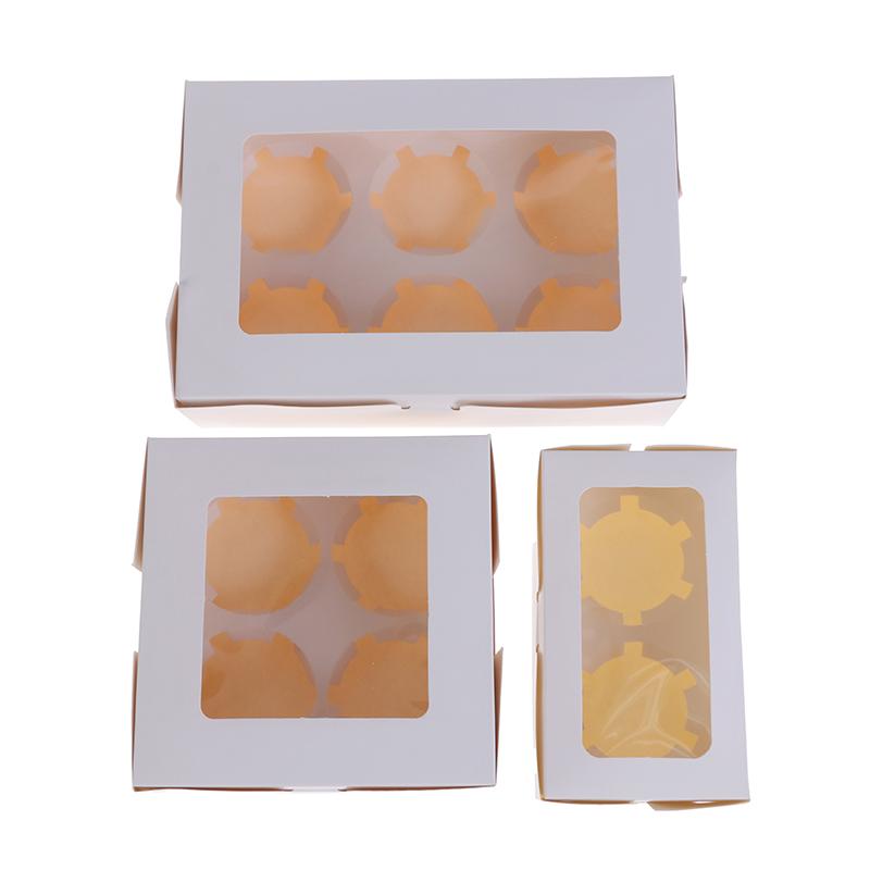 

Cavities Cupcake Boxes And Packaging Cake Cookie Boxes With Window Holder Dessert Containers