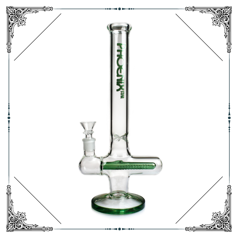 

12 inch phoenix Bongs Water Pipes inline perc Glass Water pipes Hookahs Oil Rigs Dab Bong Recycler Rigs bubbler With 14mm bowl