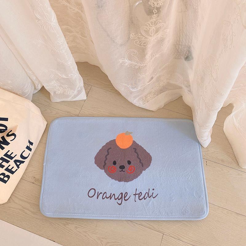 

Cartoon bear dog Kitchen Floor Carpets And Mat Door Mat Bathroom Non-slip Cushion Suit Bedroom For Rugs Doormat, Smile bear