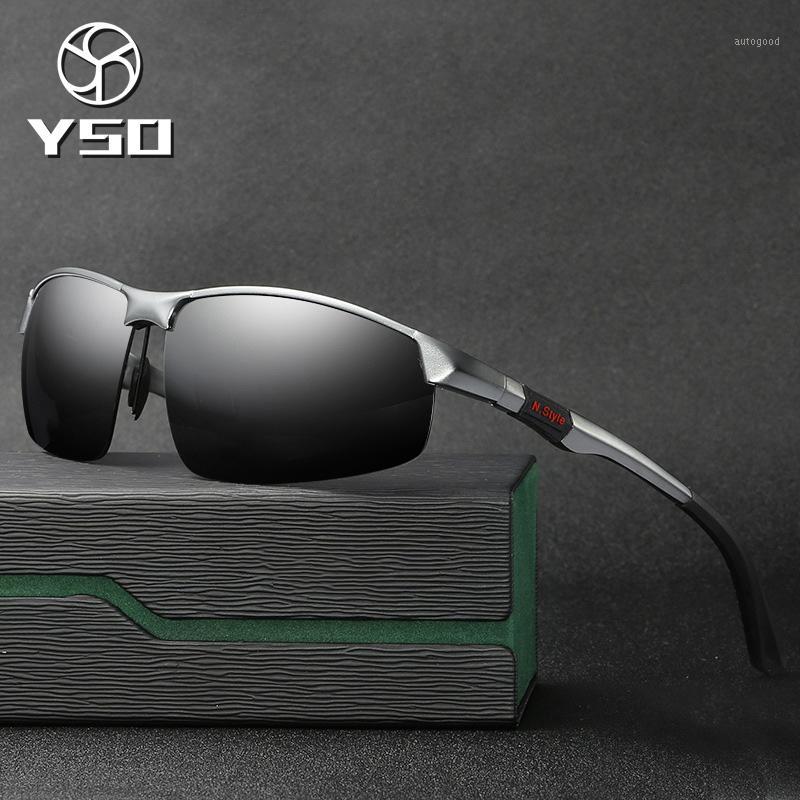 

Sunglasses YSO Fashion Men Polarized UV400 Aluminium Magnesium Frame Sun Glasses Driving For 31211