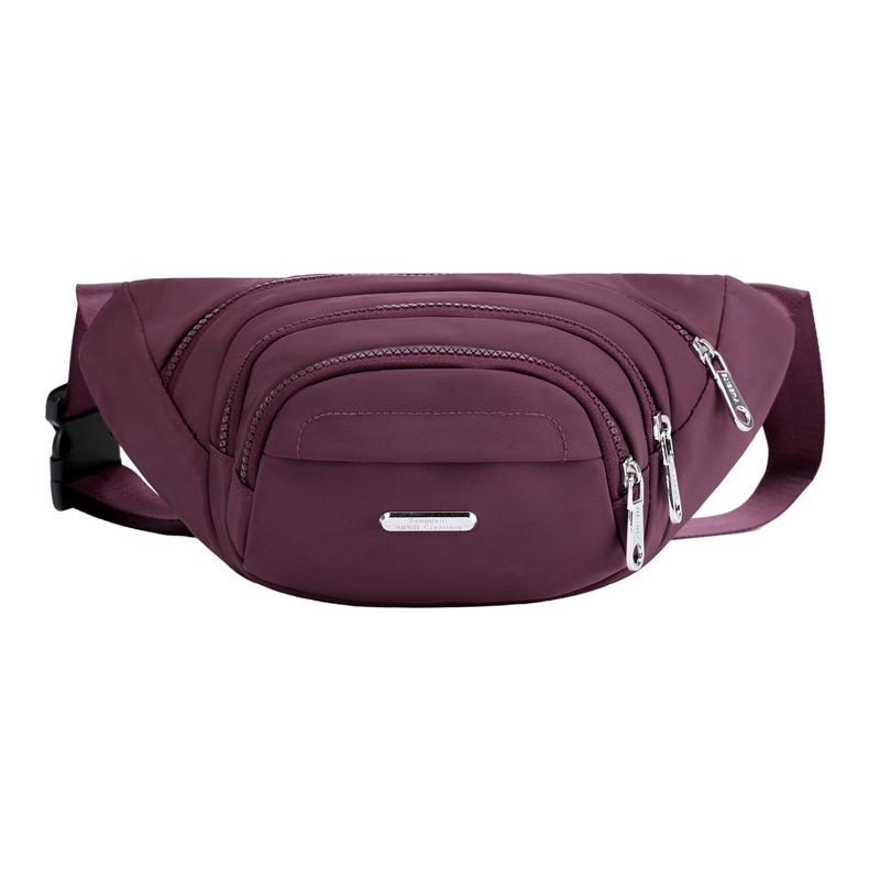 

2021 New Multi Storey women's belt bag Multi Function Small Chest bag Casual Nylon for phone Waterproof Male fanny pack, Black