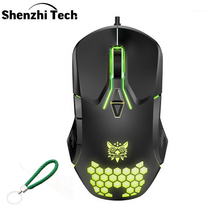 

Gamer Mouse Gaming RGB Mouse for Computer 6400 DPI Adjustable Honeycomb Design RGB Light 7 Buttons Gamer Mice For PC Laptop1