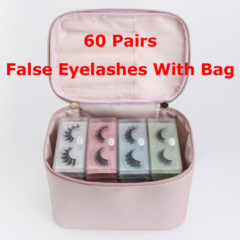 

MAANGE 12/24/36/48/60 Pairs 3D False Eyelashes with Bag Mink Lashes Natural Long Make Up Eyelash Extension Beauty Tool Wholesale