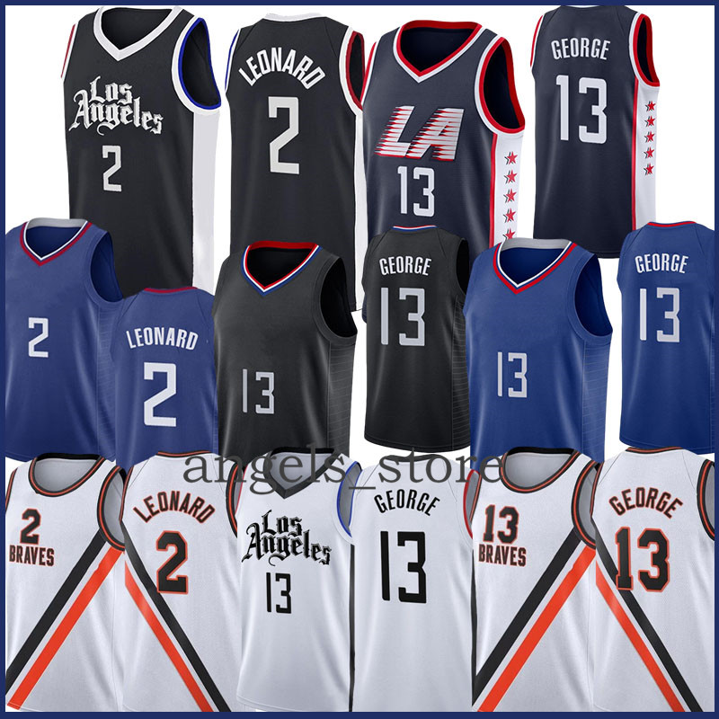

Los Kawhi 2 Paul 13 George Angeles Leonard Basketball Jersey 2021, 2021 jersey