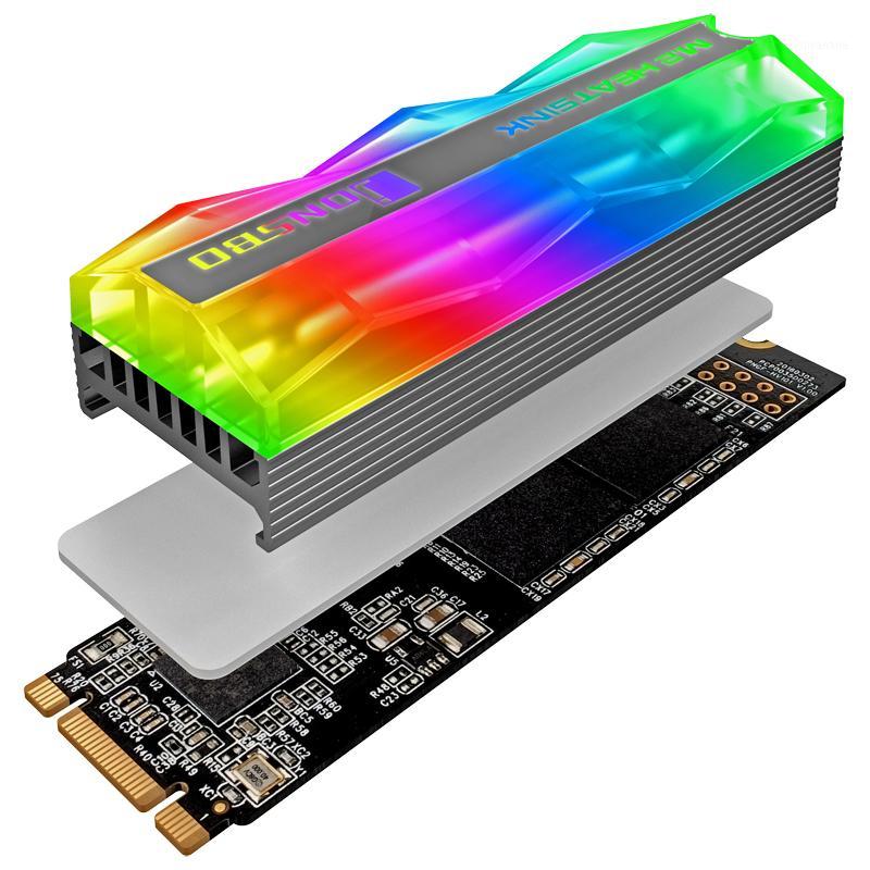 

JONSBO M.2 Radiator SSD Heatsink A-RGB MOBO 5V 3Pin AURA SYNC Solid State Drive Cooler1