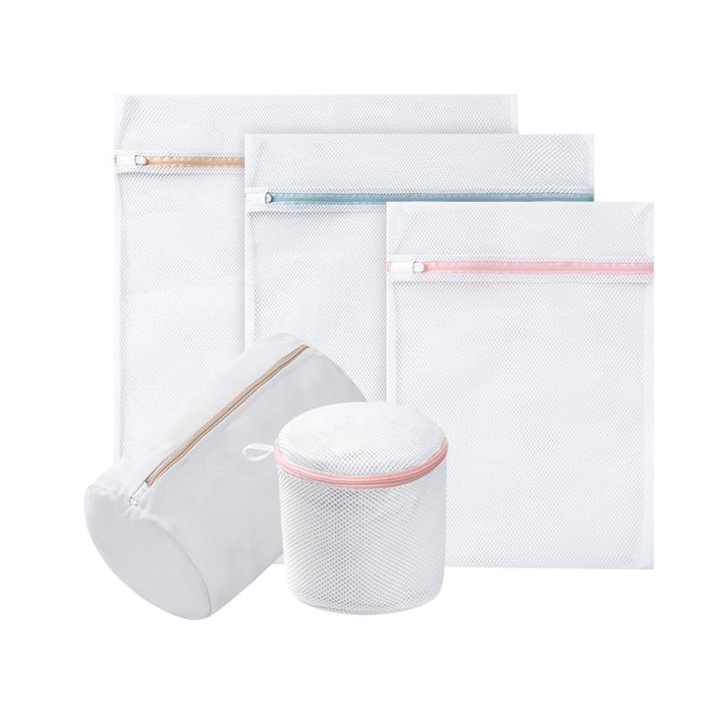 

For Washing Machine Underwear With Zipper Household Cleaning Pouch Protective Reusable Blouse Laundry Mesh Bag Hosiery Travel