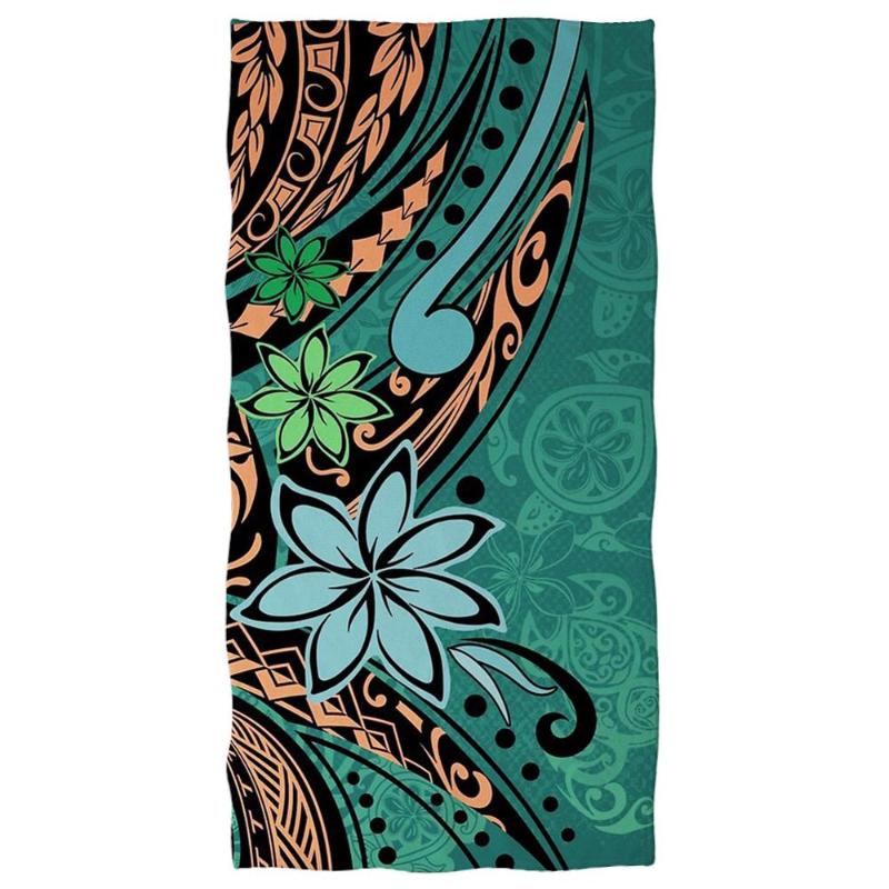 

HUGSIDEA Hawaiian Samoan Flower Print Beach Towels 150x70cm  Yoga Swimming Blanket Quick Dry Bath Towel Home Textiles, Hqcb571