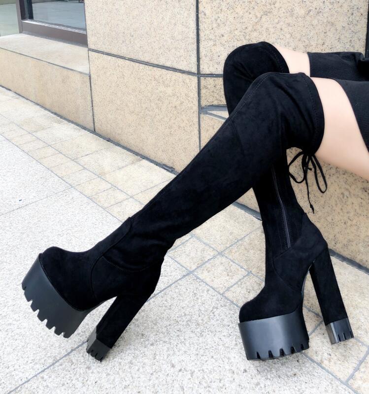 

2020 and New Winter Sw5050 Thick with 15cm Long Elastic Women's Boots 6rzq