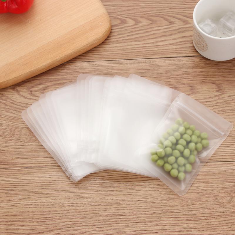 

20Pcs/pack Matte Transparent Plastic Bag Aluminum Foil Hologram Pouch Small Water Proof Zipper Reclosable Pouches