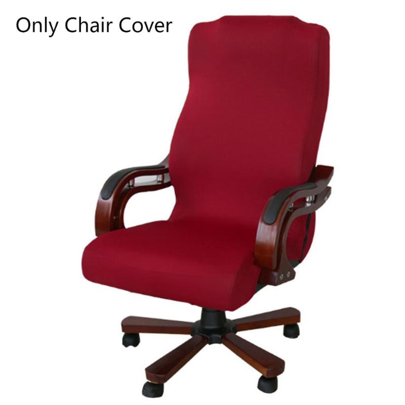 

Removable Computer Seat Solid Elastic Stretchable Modern Office Chair Cover Dustproof Protective Soft Universal Slipcovers Home