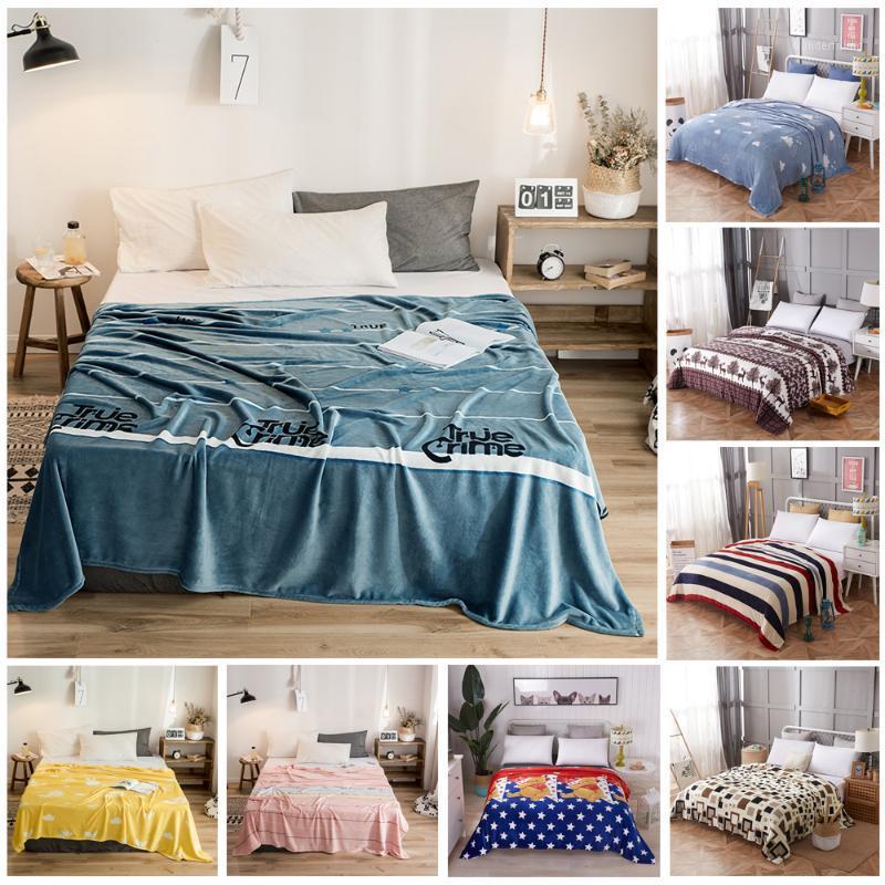 

Bedcover Blanket Super Soft High Density Flannel Blanket for Sofa/Portable Bed1