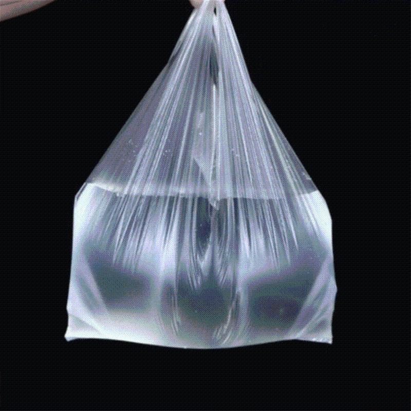 

100pcs Transparent Plastic Bags Shopping Bag Supermarket Bags With Handle Packaging 15-26cm/20-30cm/24-37cm/28-48cm