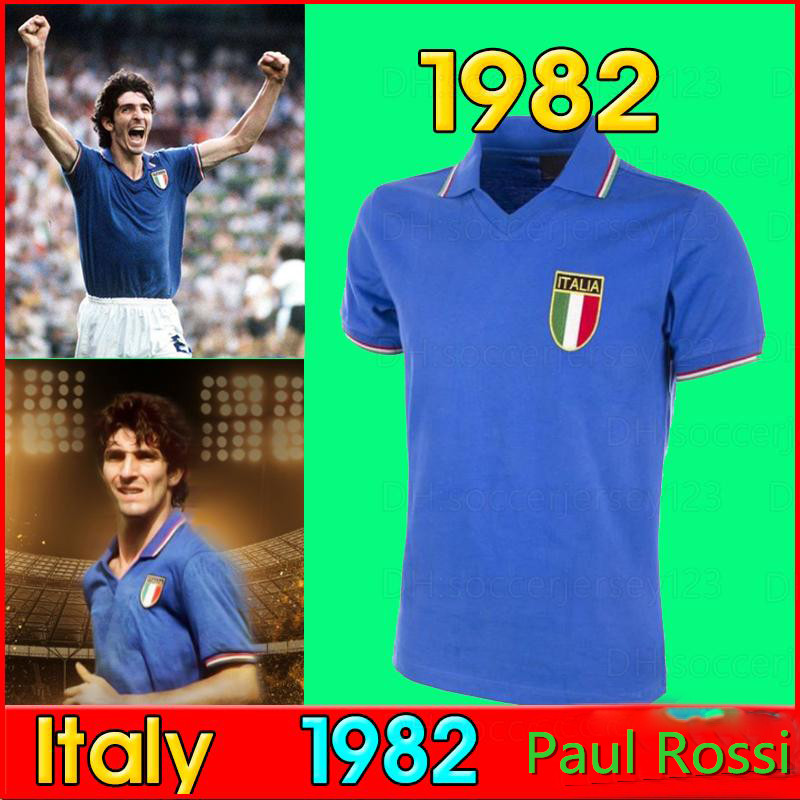 

Free shipping Retro World Cup 1982 Italy soccer jerseys Cabrini Conte Rossi Tardelli Paul Rossi Gentile HOME 82 Retro football shirt S-2XL, Black;yellow