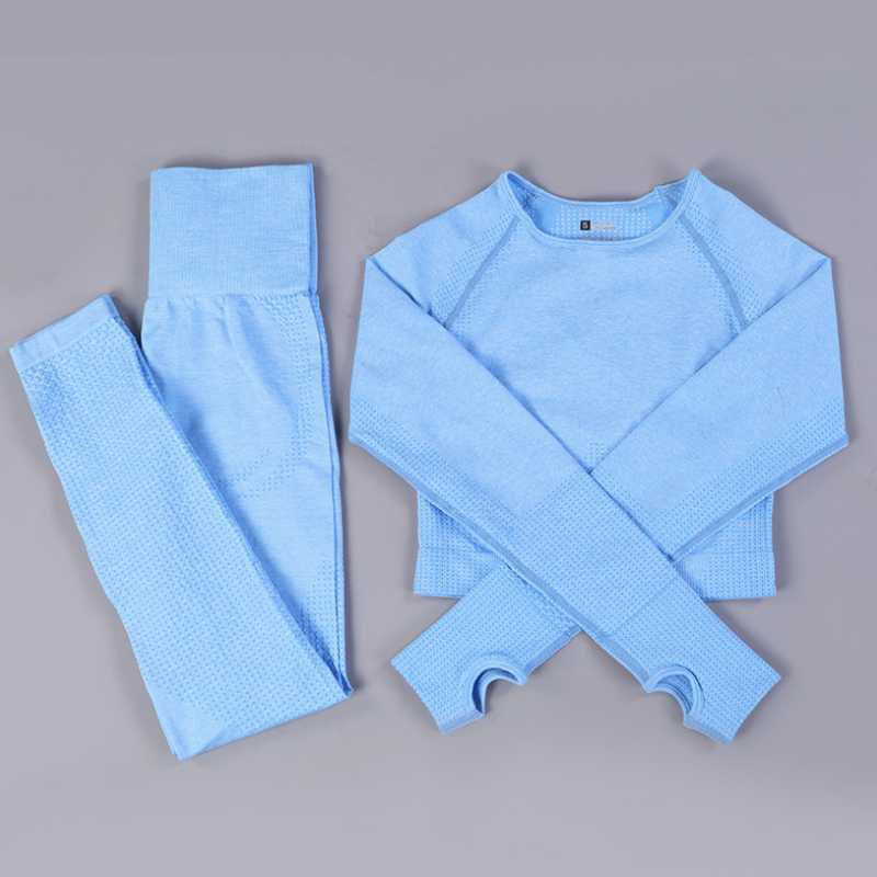 

High Quality Women Tight Yoga Wear Custom Logo For Running Gym Seamless Set, Black