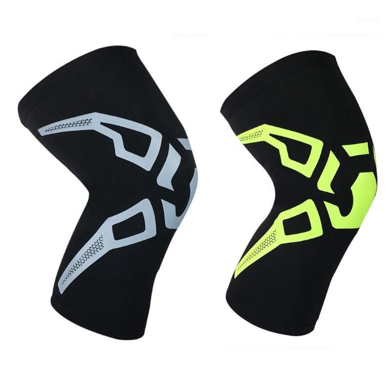 

1pc Basketball Leg Sleeve Protective Pad Elastic Cycling Running Kneepad1, Green