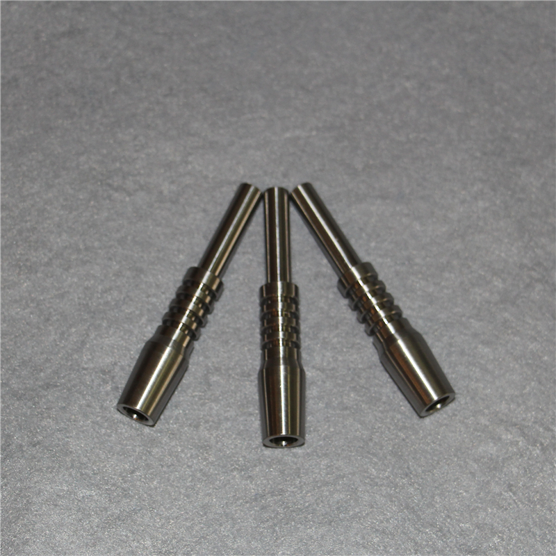 

domless gr2 titanium nail 14mm male joint ti nail for glass bong titanium nail tips for silicone&glass nectar collector kit glass reclaim