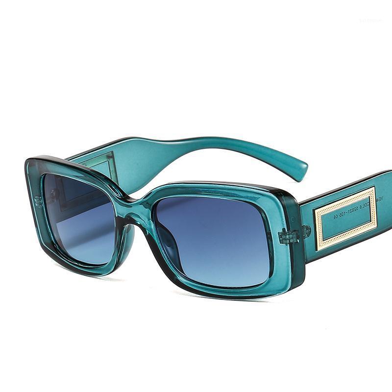 

2021 Rectangle Sunglasses Women Men Fashion Trend Designer Leopard Black Vintage Alloy Decorat Sun Glasses UV4001