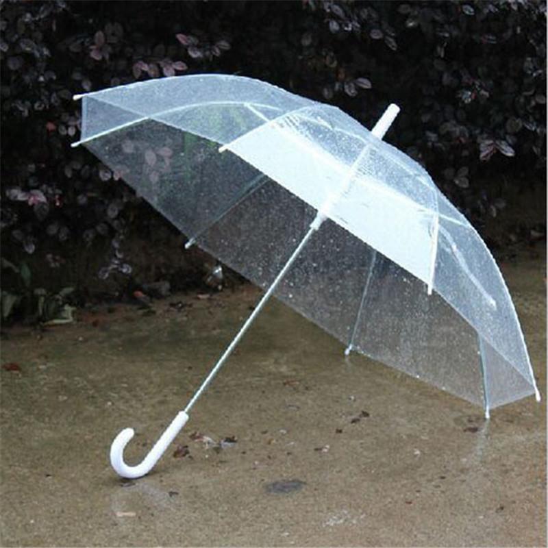 

New Portable Fashion Transparent Clear Rain Umbrella Parasol PVC Dome for Wedding Party Favor, As pic