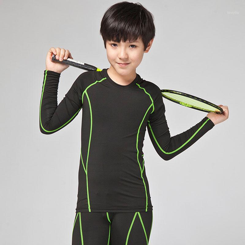 

Kids Running T-Shirts, Quick Dry Compression Sport T-Shirts, Fitness Gym Tees, children Soccer Jersey Sportswear1, 6001 black
