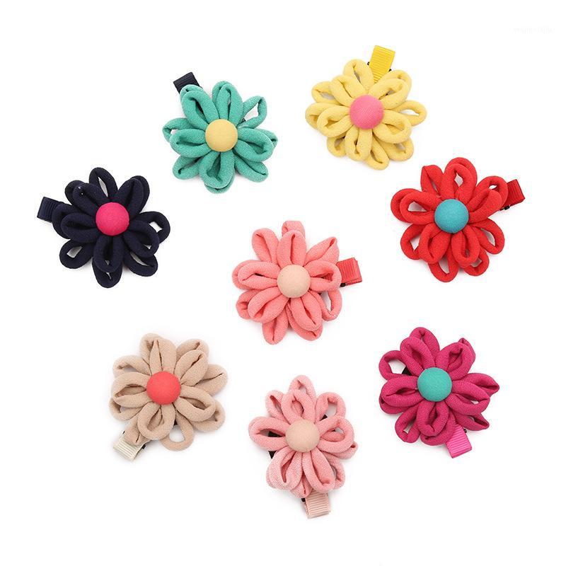 

Multi-petal Flower children baby girls Cartoon Hair Accessories Hair Clips Cute Children Hairpins Colorful For Kids Hairgrips1