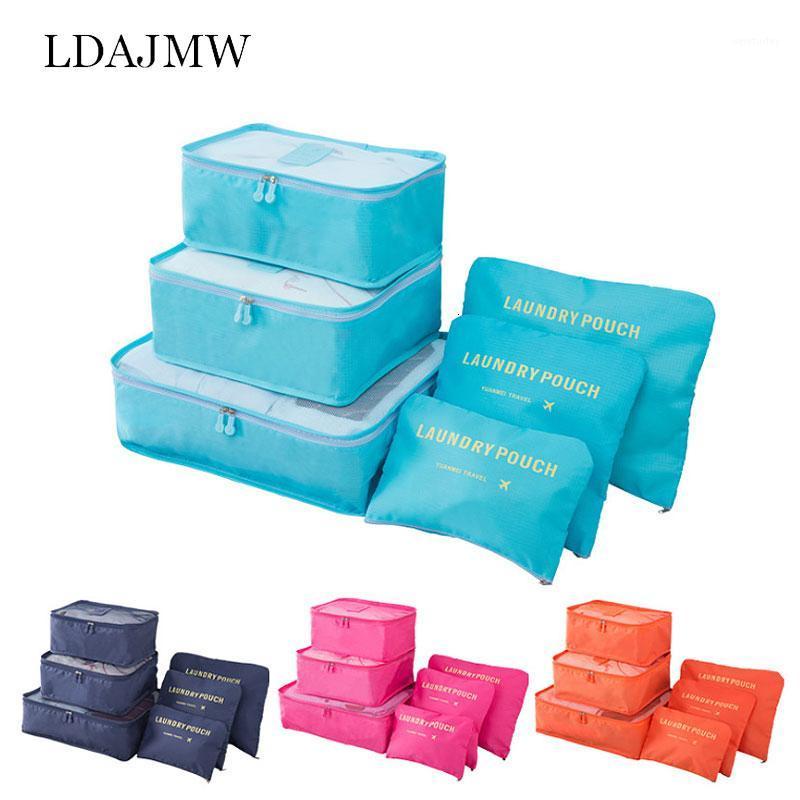 

Hot 6pcs/set Tidy Clothes Cases Luggage Box Travel Storage Bag Suitcase Pouch Zip Bra Cosmetics Underwear Organizer1