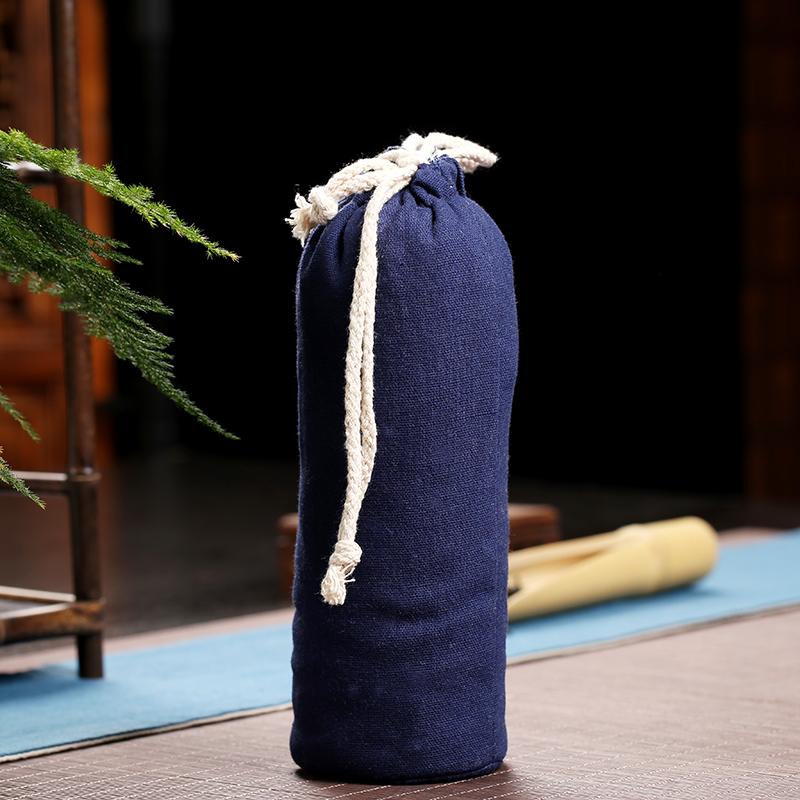 

Portable Linen Cloth thermal Mug Storage Bag Drawstring Travel Protection Vacuum cup Velvet Bag Thicken mug cup Collection