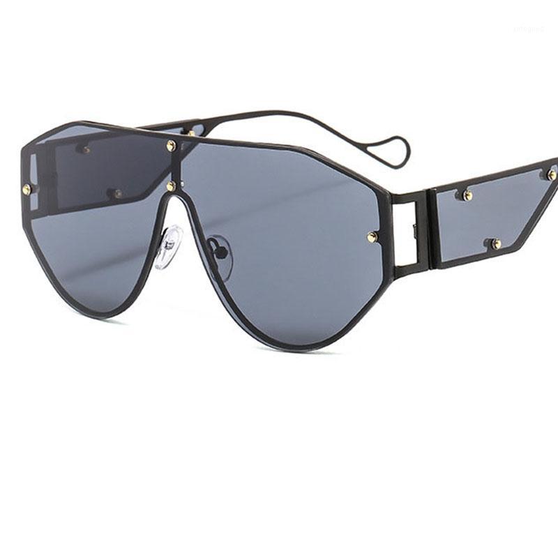 

Sunglasses Oversised Luxury Men 2021 Metal Glasses Brand Clear Shades For Women Woman Sunglasses1