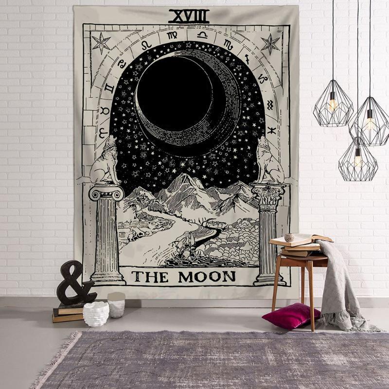 

Tarot Card Tapestry Wall Hanging Astrology Divination Bedspread Beach Mat Tapiz Witchcraft Wall Cloth Tapestries1