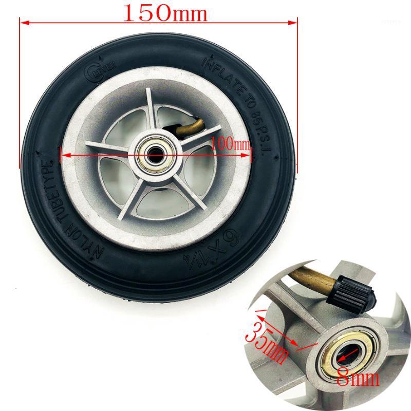 

6X1 1/4 Wheels 150mm 6 inch Pneumatic Tire Inner Tube with 4 inch aluminum rims for gas electric scooters e-Bike A-Folding Bike1