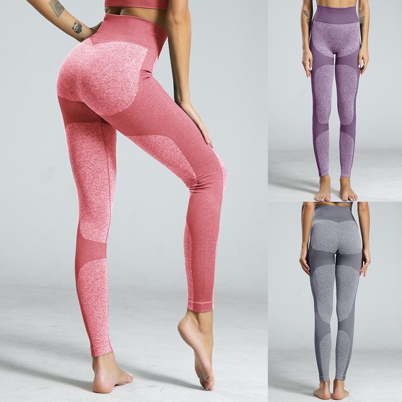 

LOOZYKIT 6 Colors Women Fitness Leggings High Waist Yoga Sports Pants New Workout Skinny Outdoor Running Leggins Casual Leggings, Watermelon red