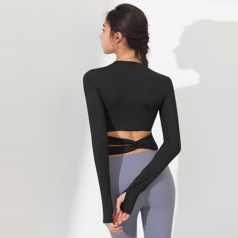 

Cross Women' Long Sleeve Top for Gym Yoga Sport Top Breathable Quick Dry Fitness Shirt Women Running Sports T-shirt Female 2021, Red