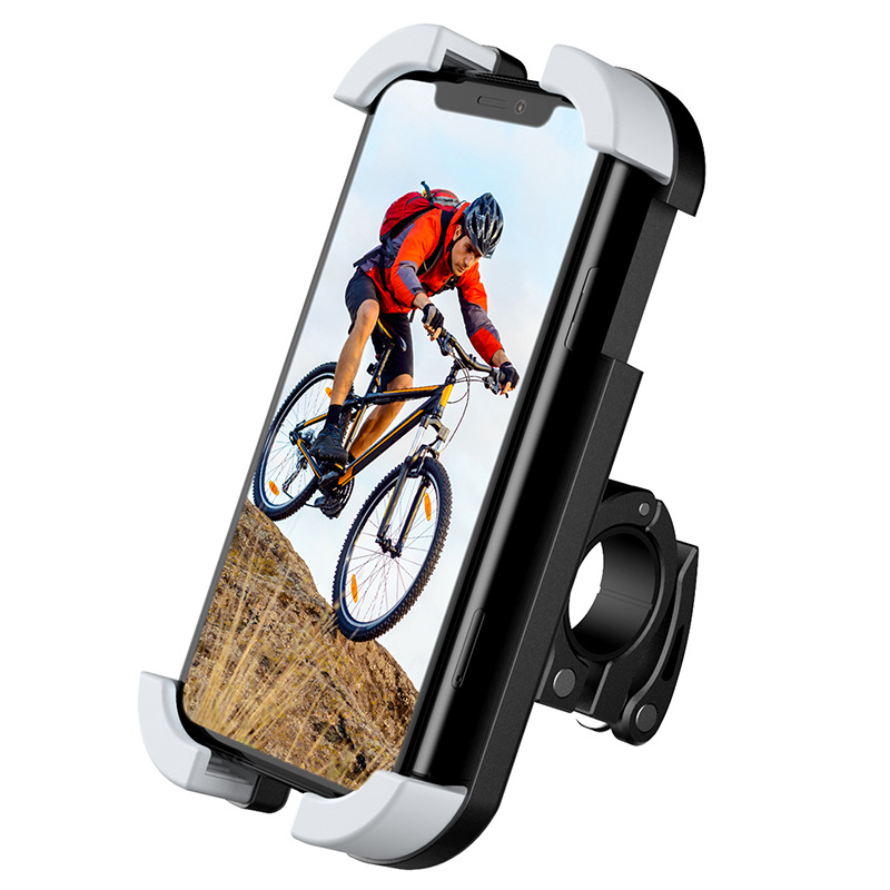 New bicycle motorcycle mobile phone cell phone mounts holder stand electric scooter for 4.8 to 6.7 inch phones-image-621478697