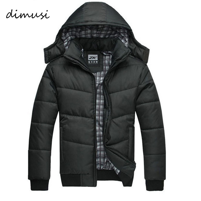 

Men's Winter Men Jackets New Arrival Male Cotton Thick Warm Parkas Casual Outwear Windbreaker Mens Hoodies 4XL, Black