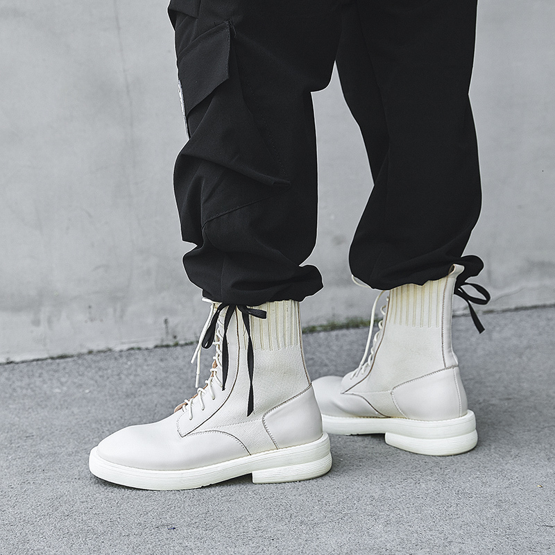 

2021 Upper for Women Crocheted Shoes Elastic Women's Boots 5LB7, Black-velvet