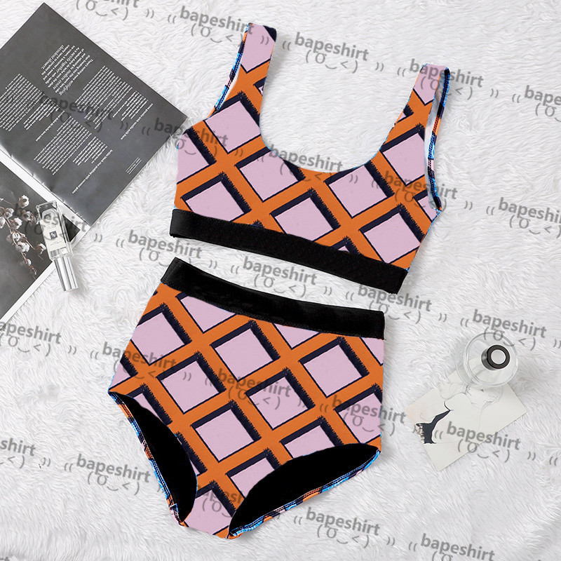 

Casual Print Bikinis Luxury Padded Women's Push Up Swimsuits Outdoor Beach Tourism Vacation Bandage Designer Swimwear