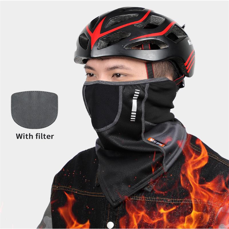 

Winter Fishing Warm Mask Outdoor Sports Bandana Scarf Fishing Cycling Hiking Face Cover Neck Gaiter Bike Half Mask Headband Men, Black