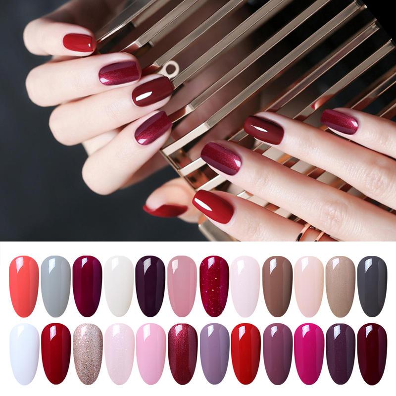 

24PCS)Elite99 7ML Nail Art Gel Polish Set Classic Colors Series Gel Nail Polish Set Soak Off Manicure UV LED Varnish
