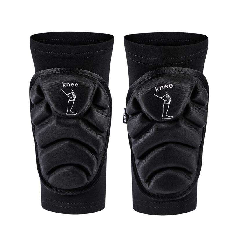 

Sports Knee Pads Mountain Bike Protection Set Downhill Motorcycle Knee Protector Dancing Brace Support Hot Sale 1, Black