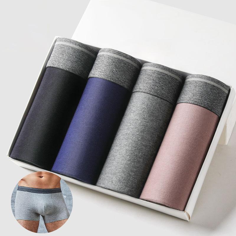 

Men's Cotton Underpants Boxers Shorts Male Panties Set Boxers Underwear for Men Breathable Boxershorts Men's Panties 4pcs/lot, Bjr-n