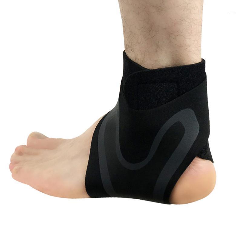 

One Pair Elastic Ankle Braces Compression Ankle Support Stabilizers For Sprains Roll Sprained Foot Volleyball Basket1, Black