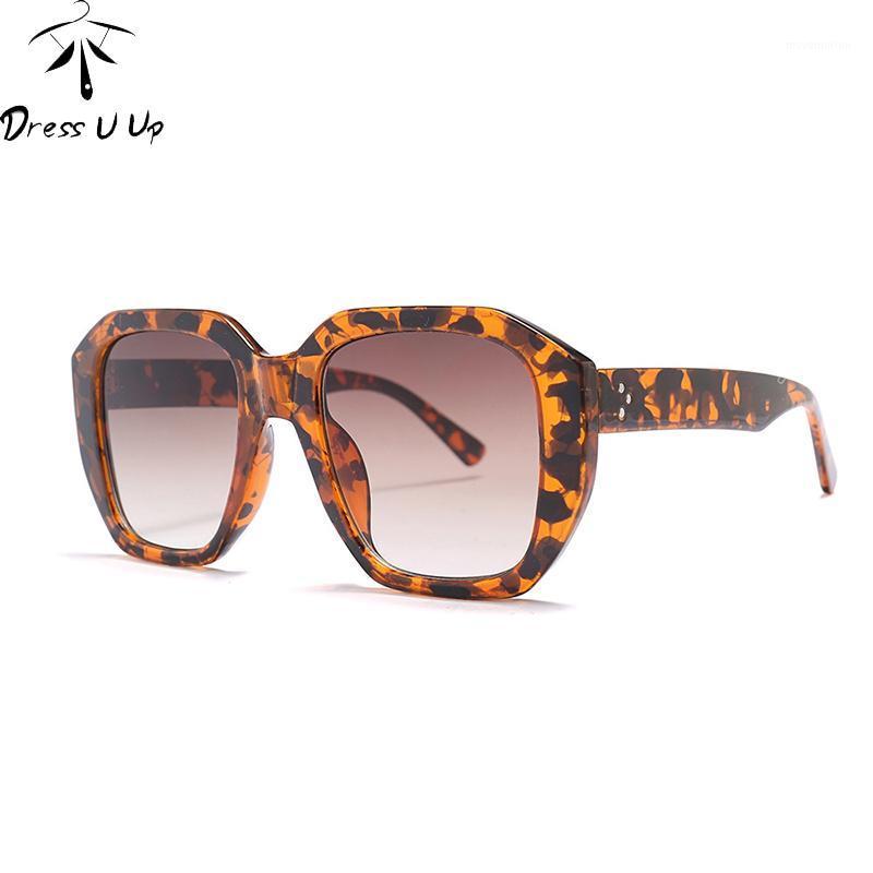 

DRESSUUP Square Vintage Sunglasses Women 2020 Fashion Leopard Sun Glasses Sexy Ladies Eyewears UV400 Goggles Oval Glasses1